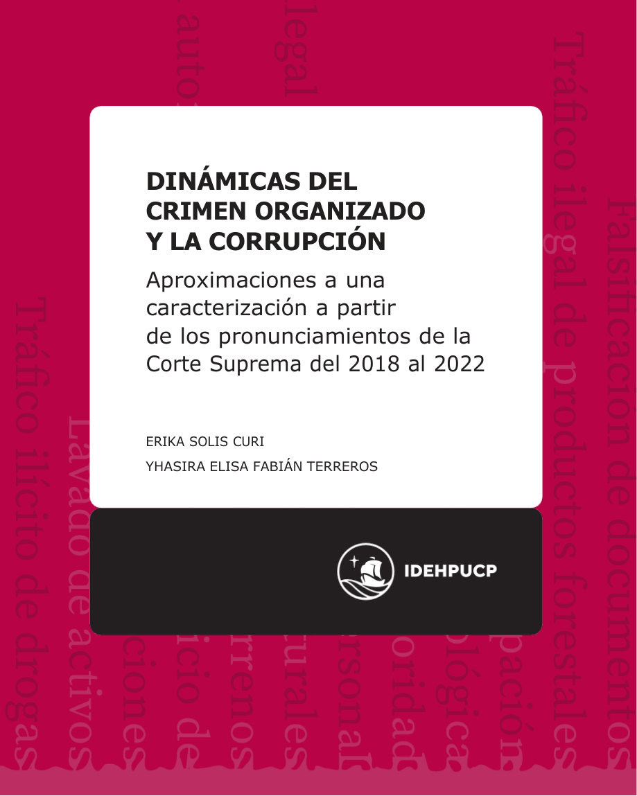 Libro Dinámicas del crimen organizado y la corrupción
